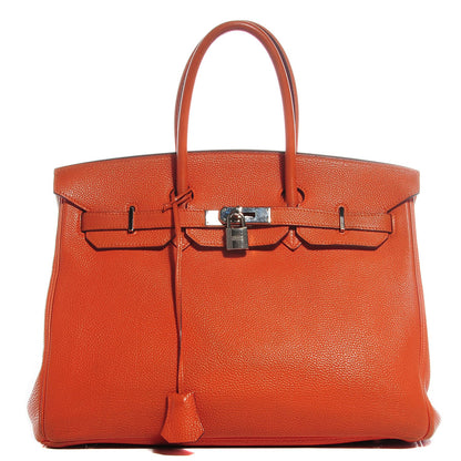 Hermes Togo Birkin 35 Orange 1 of 27