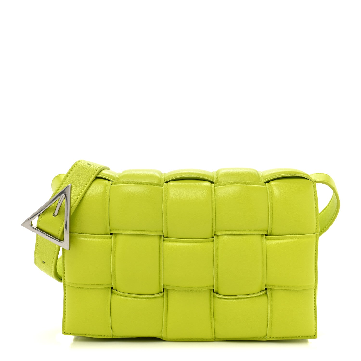 Bottega Veneta Nappa Maxi Intreccio Padded Cassette Crossbody Bag Kiwi 1 of 9