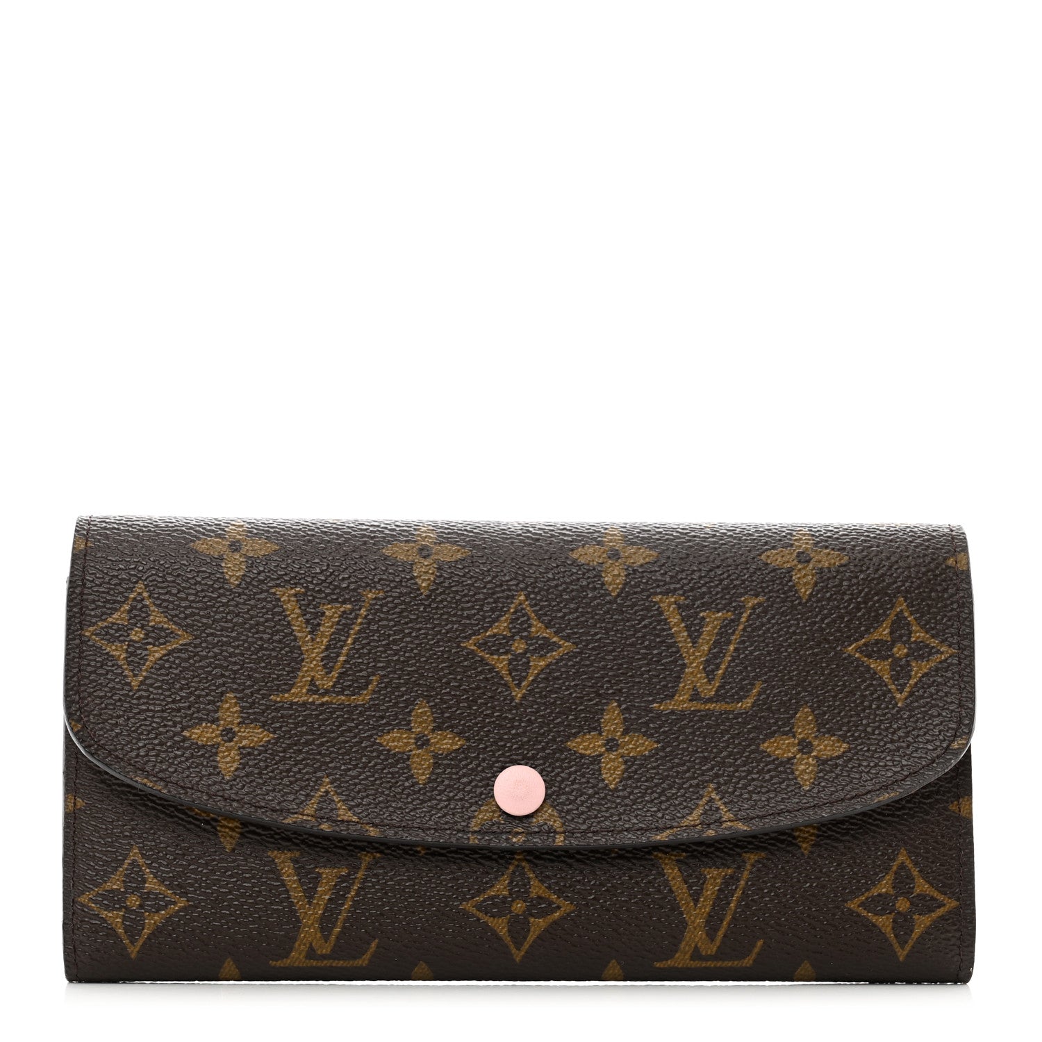 Louis Vuitton Monogram Emilie Wallet Rose Ballerine 1 of 7