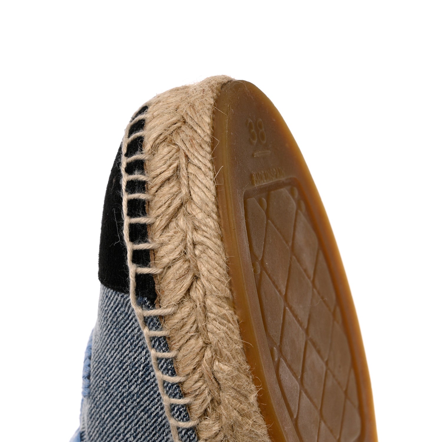 Chanel Denim CC Espadrilles 38 Blue Black 10 of 11