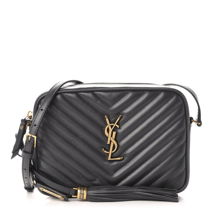 Saint Laurent Calfskin Matelasse Monogram Lou Camera Bag Asphalt 1 of 11