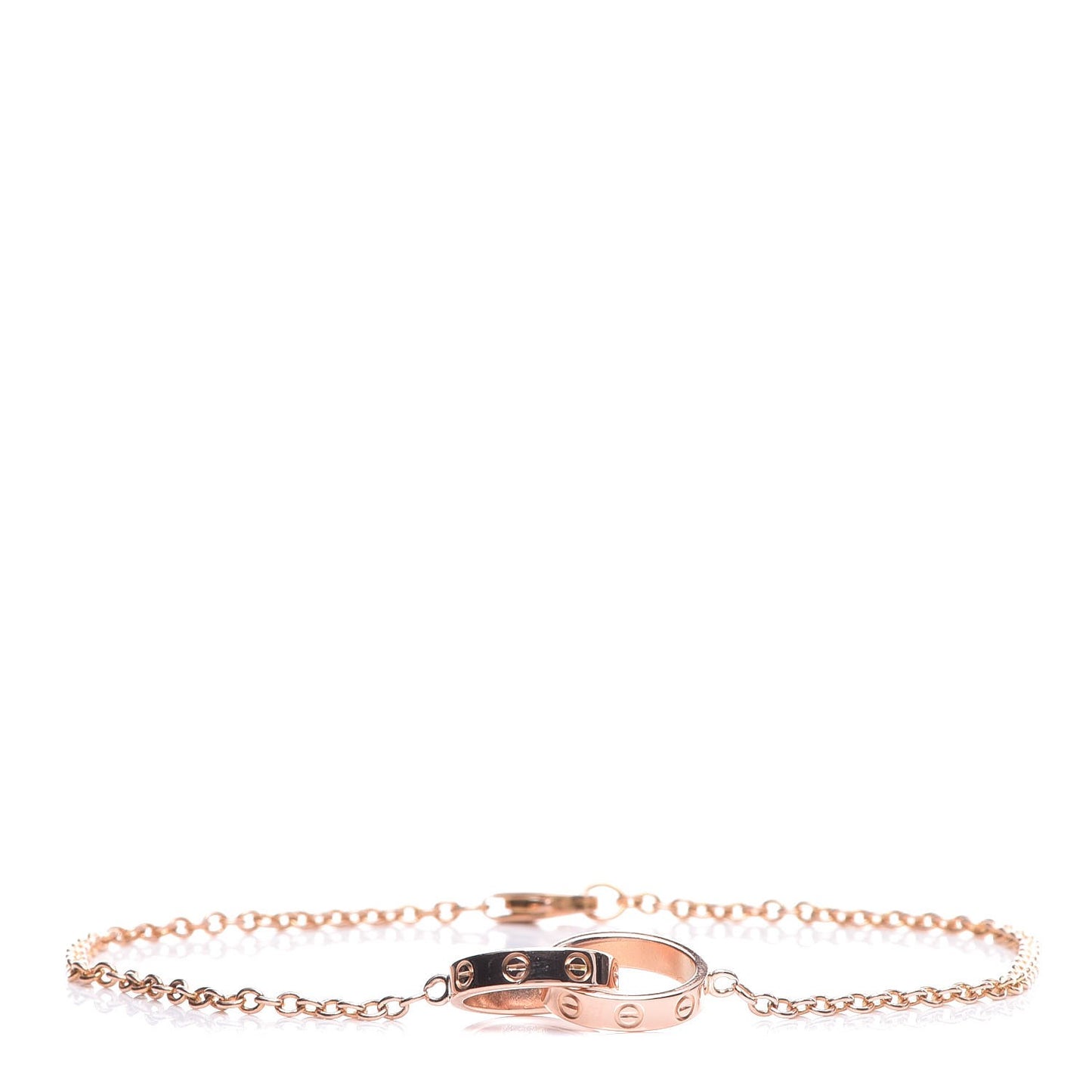18K Pink Gold Interlocking LOVE Bracelet