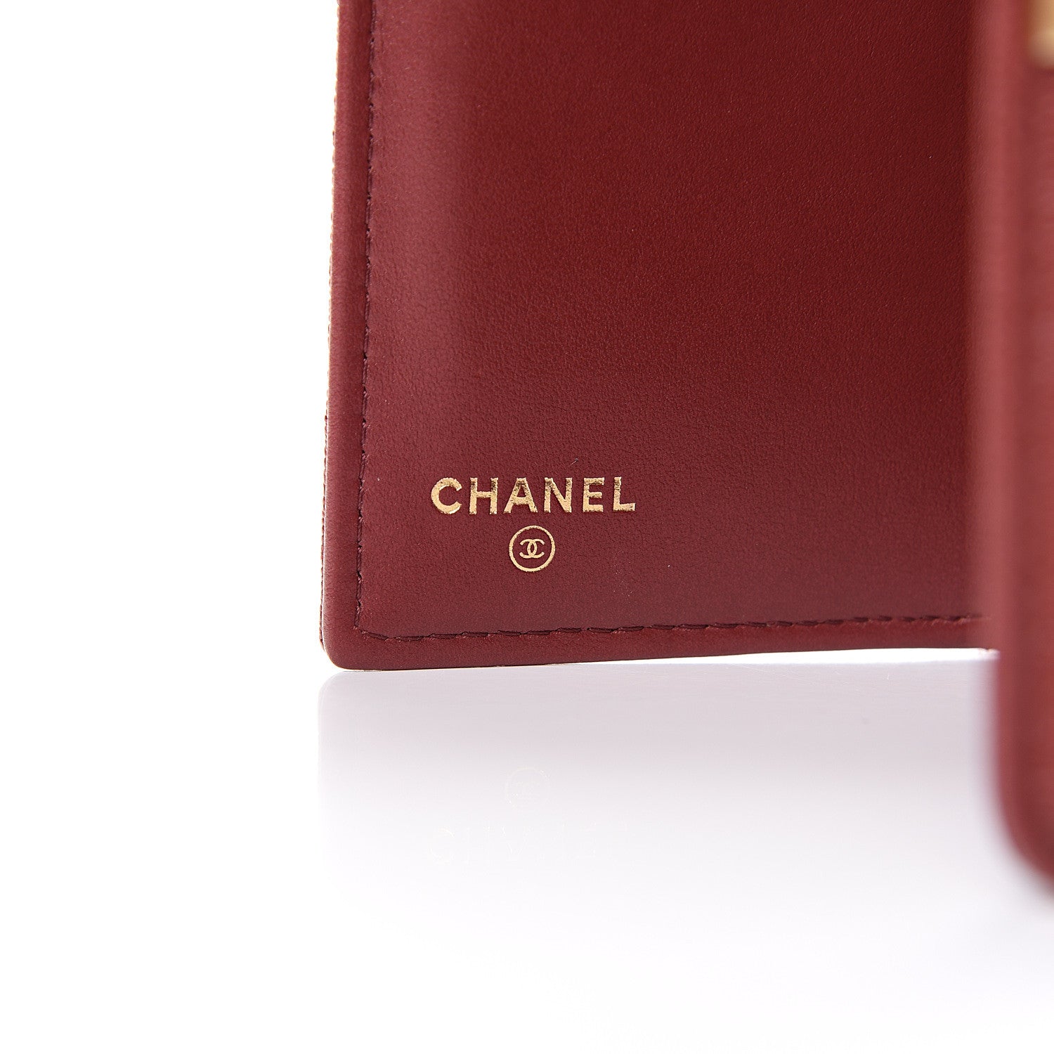Chanel Caviar Quilted Medium Boy Flap Wallet Burgundy 5 of 9