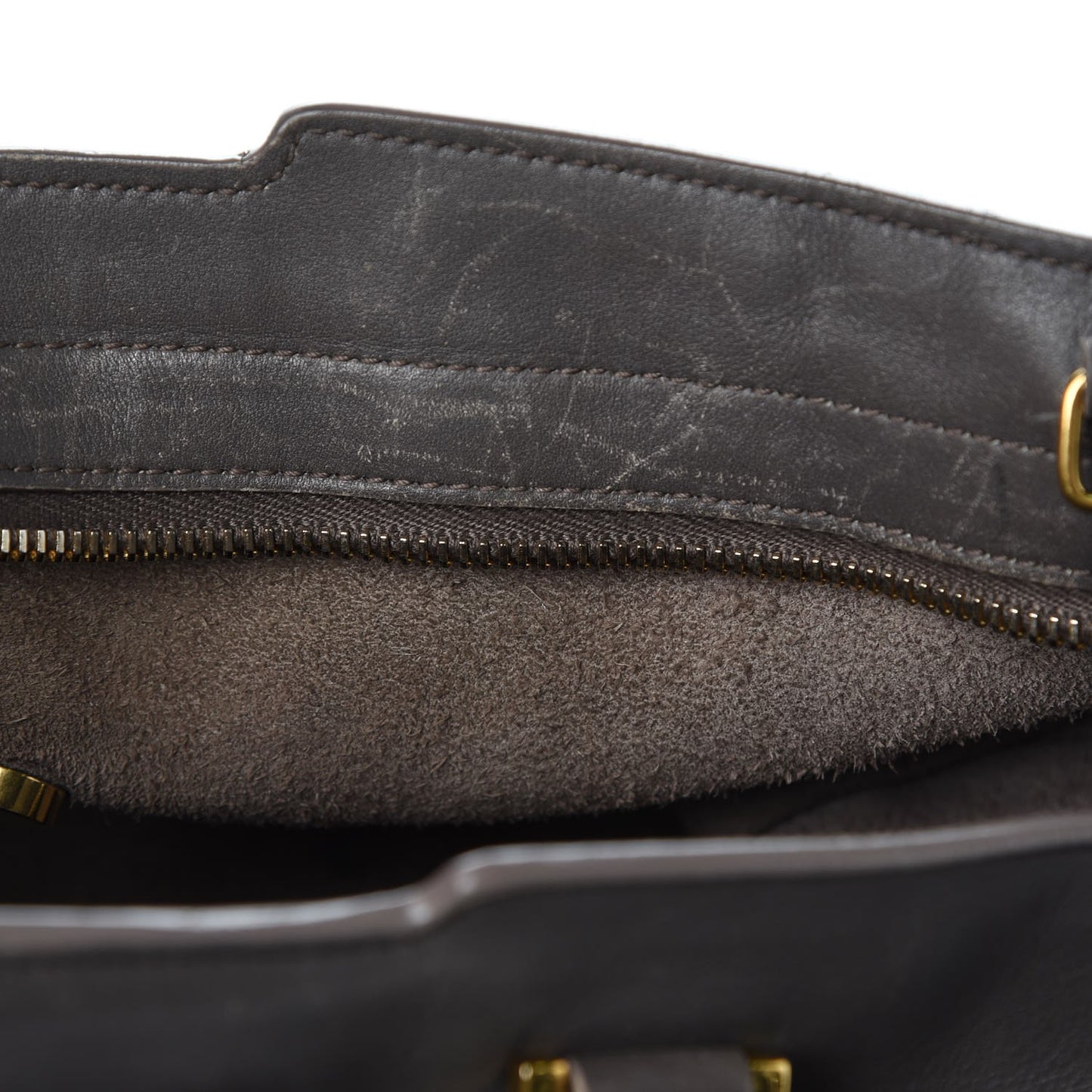 Calfskin Small Classic Y Cabas Grey