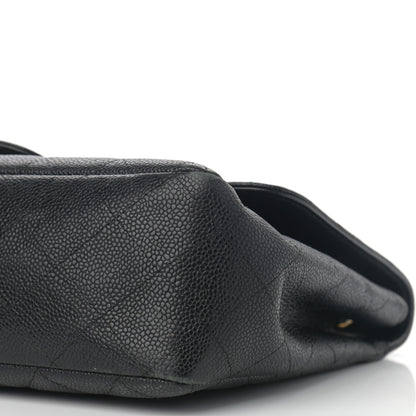 Chanel Caviar Quilted Jumbo Single Flap Black 9 of 14