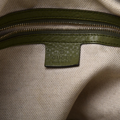 Gucci Pebbled Calfskin Medium Soho Chain Hobo Green 7 of 12