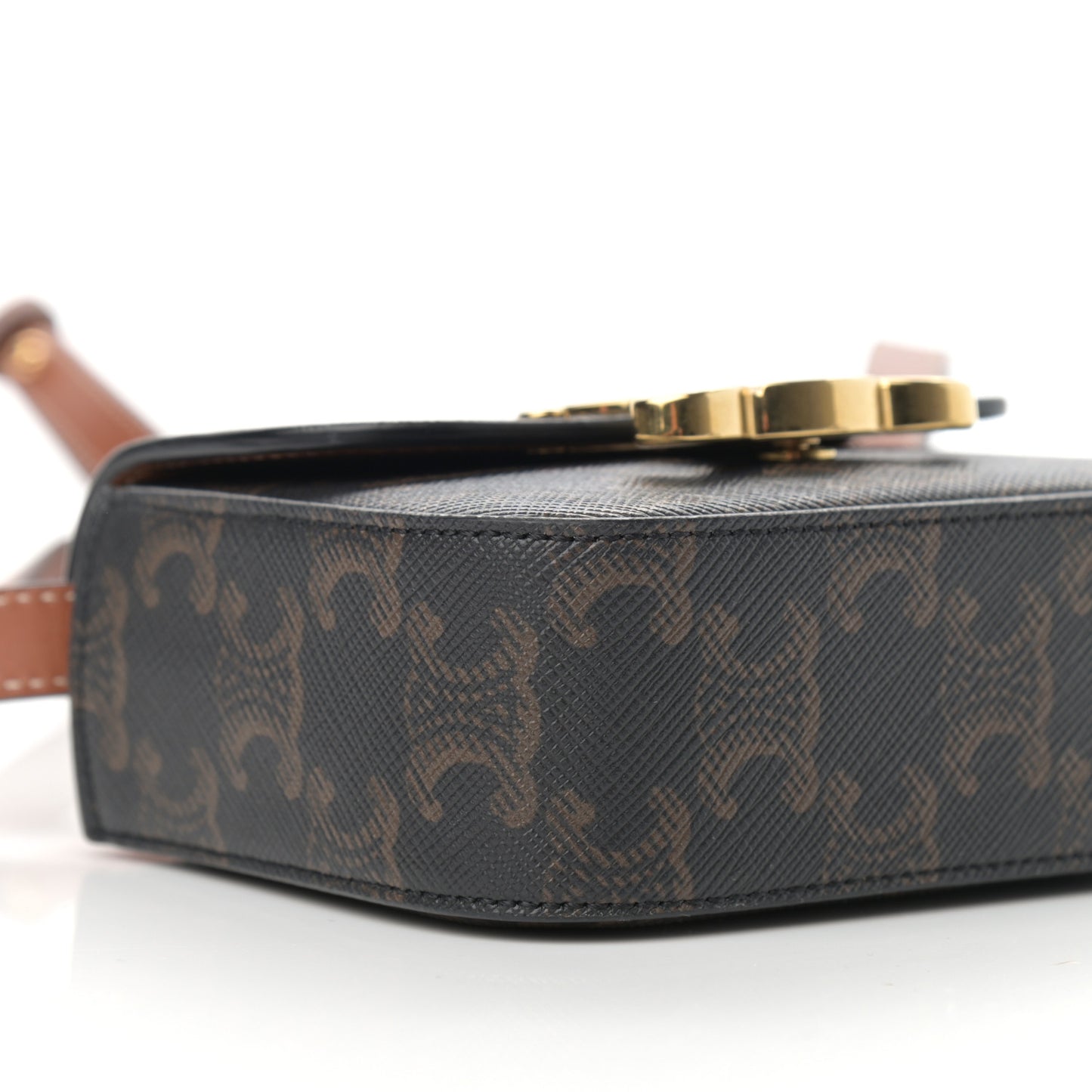Triomphe Canvas Calfskin Mini Triomphe Tan