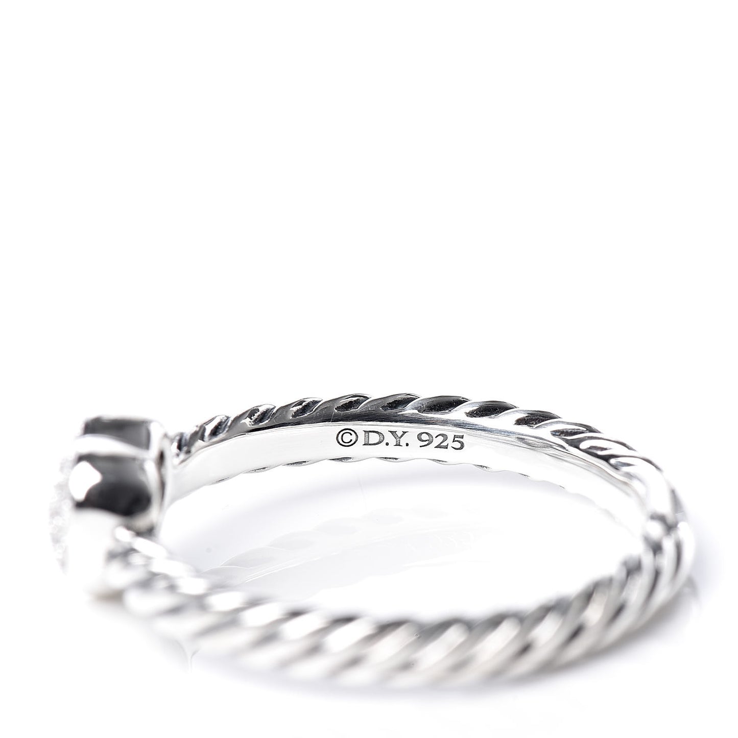 Sterling Silver Diamond Cable Classics Heart Ring 49 5