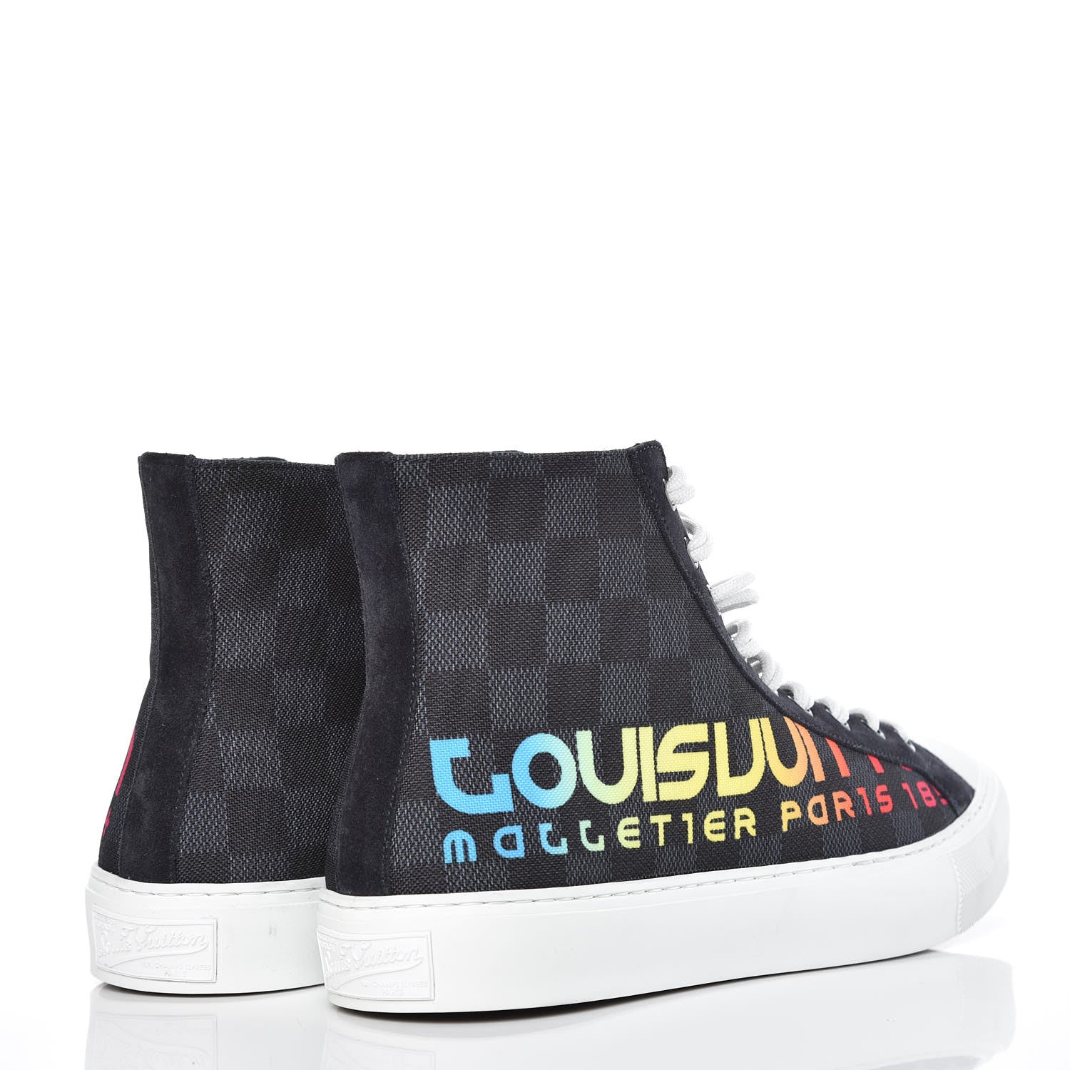 Louis Vuitton Damier Cobalt Tattoo Sneaker Boots 6 4 of 10