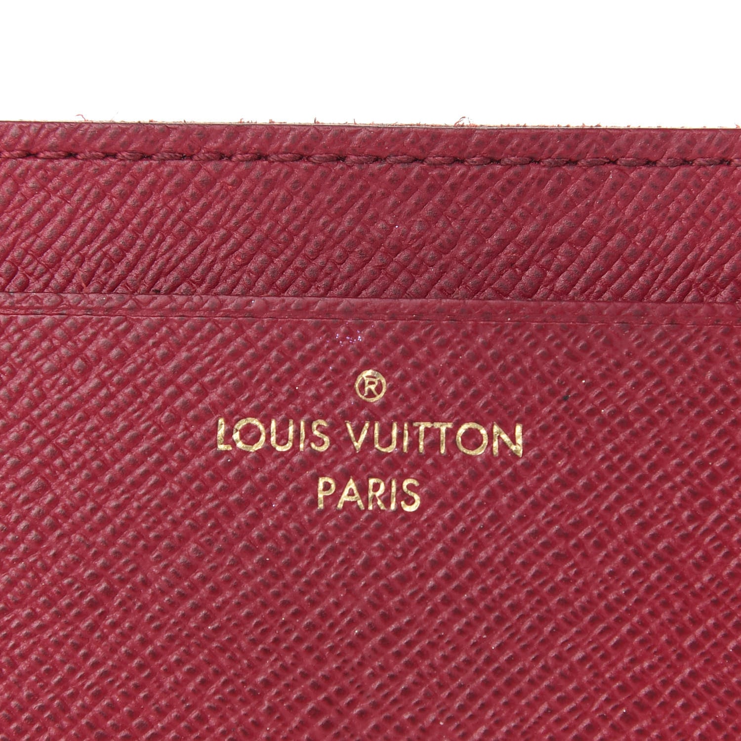 Louis Vuitton Calfskin Jeanne Wallet Insert Fuchsia 6 of 6