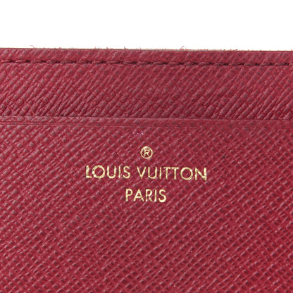 Louis Vuitton Calfskin Jeanne Wallet Insert Fuchsia 6 of 6