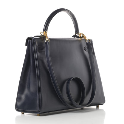 Hermes Box Kelly Retourne 32 Indigo 3 of 14