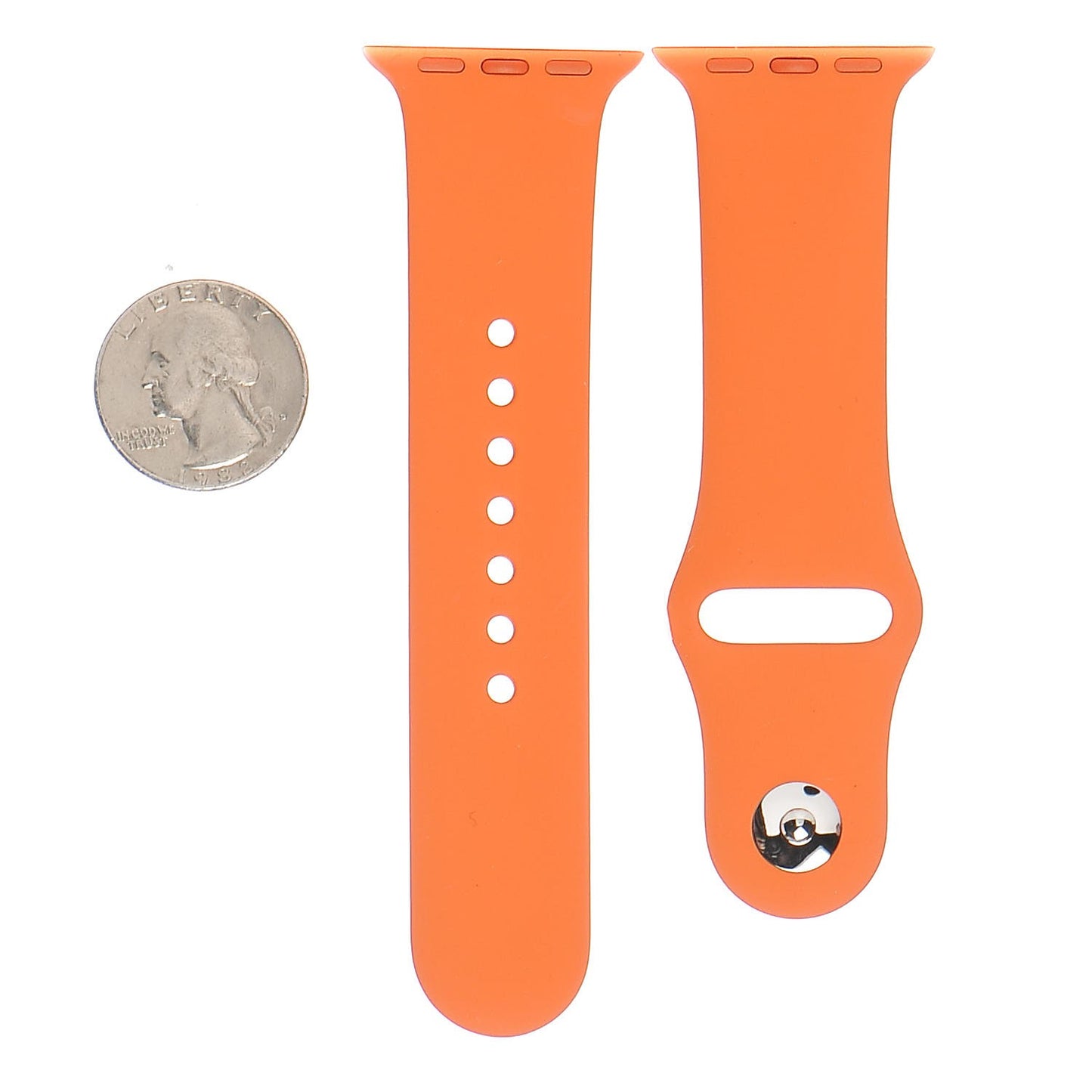 Silicone 38mm Apple Sports Watch Single Tour Band Orange