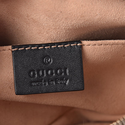 Gucci Calfskin Matelasse GG Marmont Belt Bag 85 34 Black 6 of 12