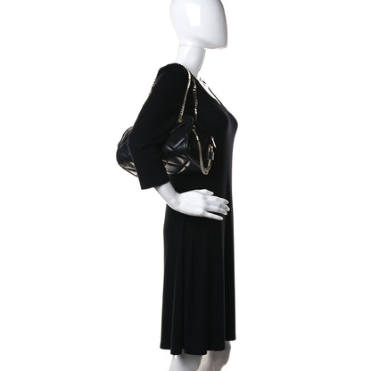 Burberry Lambskin Suede Quilted Small Double Cube Bag Black 2 of 12