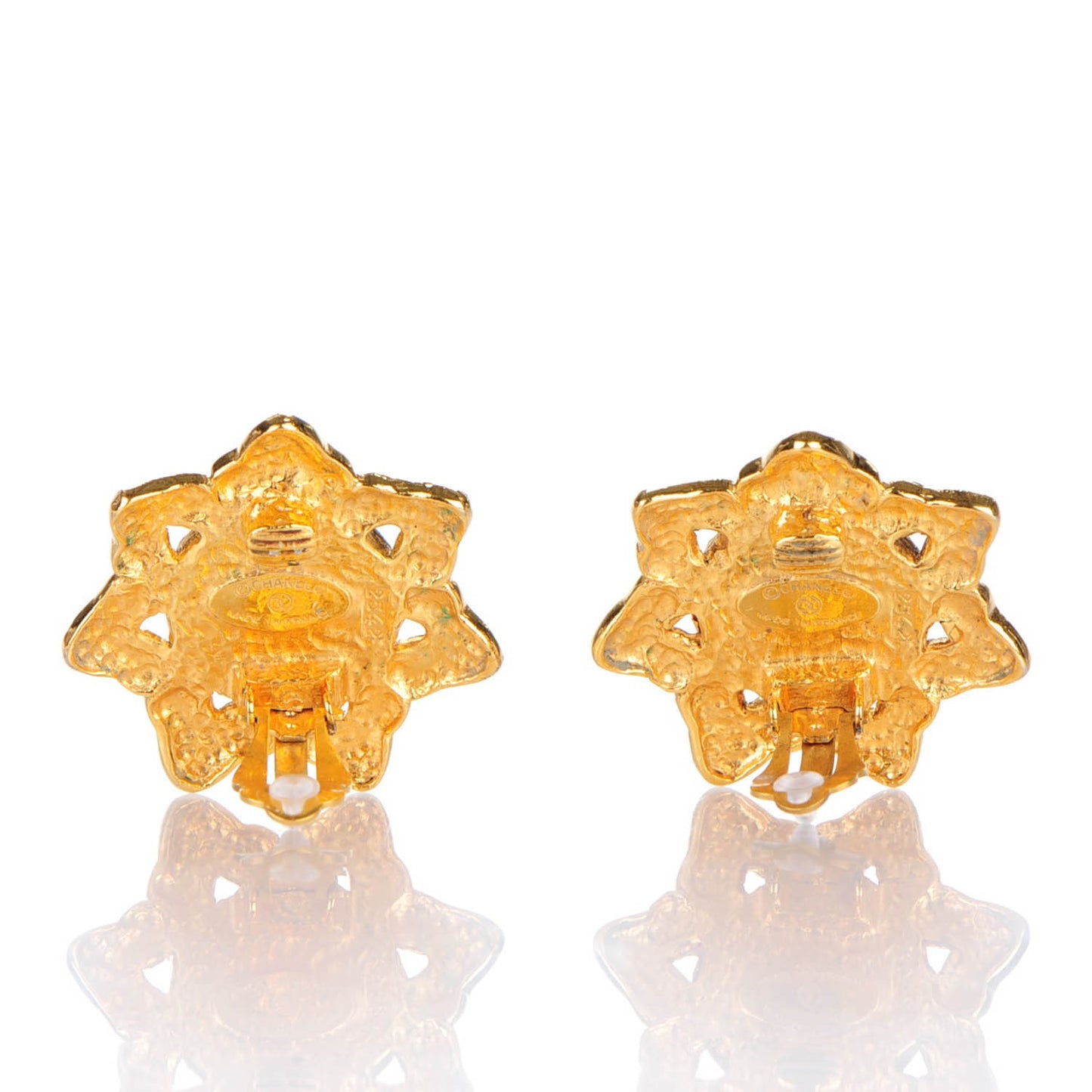 Pearl Clip On Earrings Gold