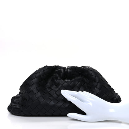 Bottega Veneta Nappa Maxi Intrecciato The Pouch Oversized Clutch Black 2 of 11