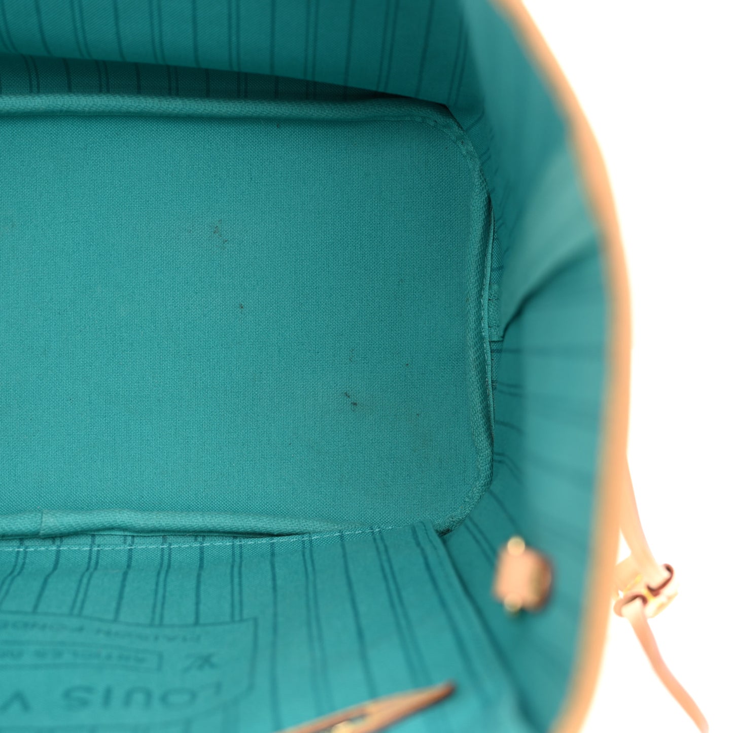 Monogram V Neverfull MM Turquoise