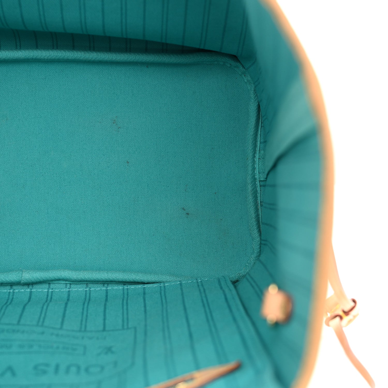 Louis Vuitton Monogram V Neverfull MM Turquoise 13 of 14