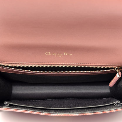 Christian Dior Ceramic Effect Deerskin Medium Diorama Flap Bag Dark Petal 5 of 9