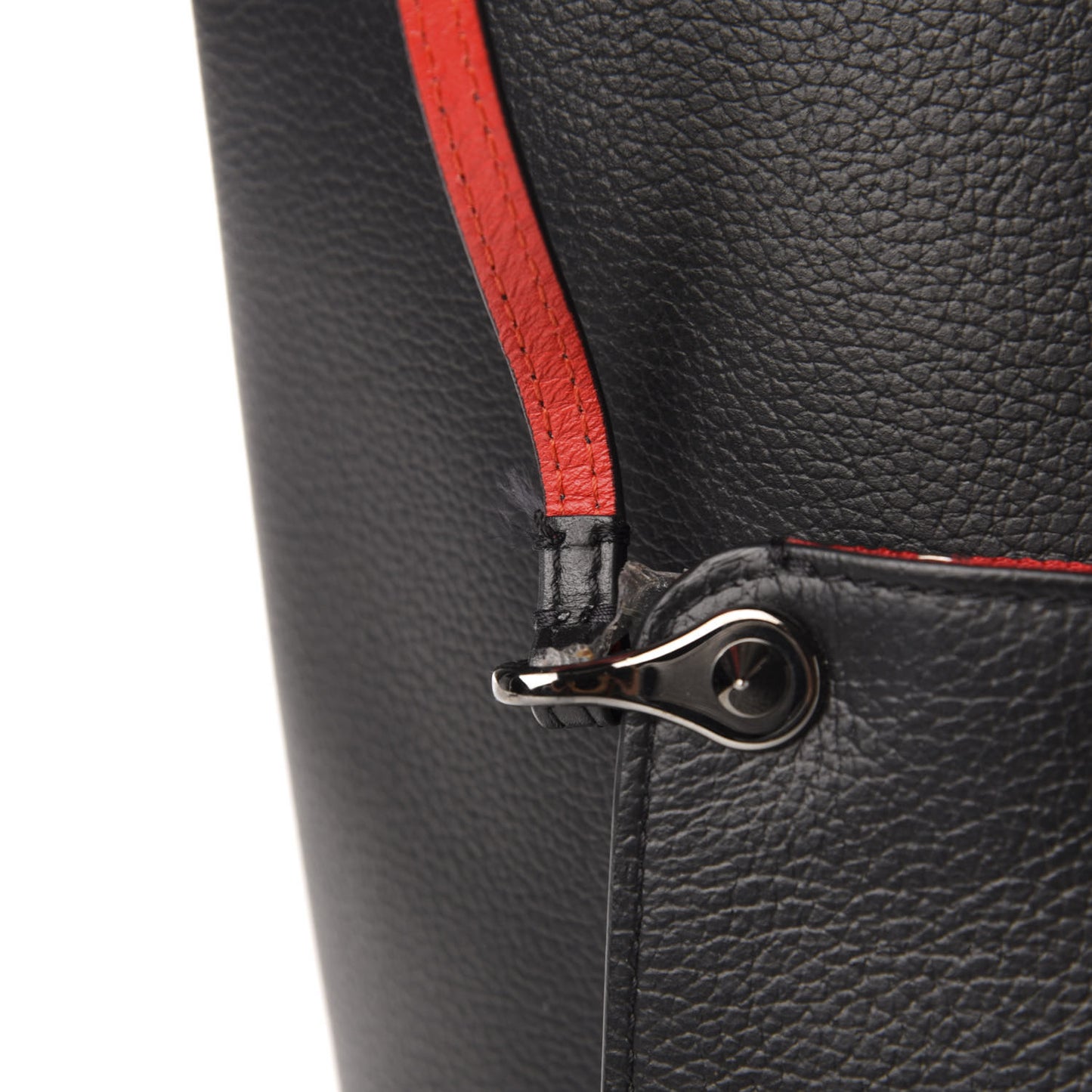 Calfskin Spikes East West Cabata Tote Black