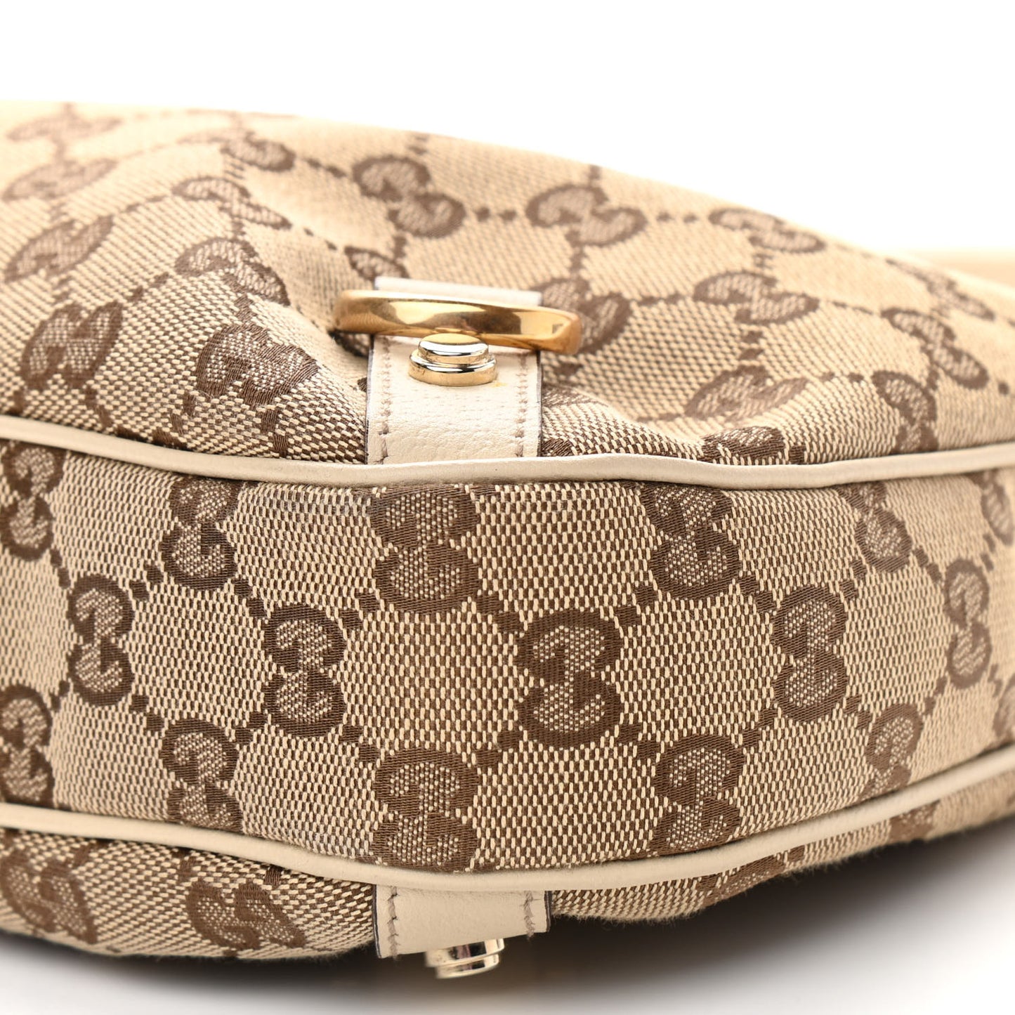 Monogram Medium Abbey D Ring Hobo Off White