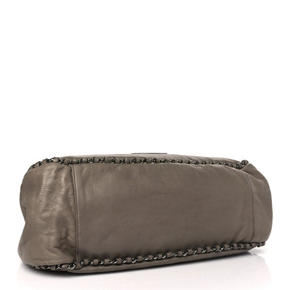 Chanel Lambskin Chain Hobo Grey 4 of 13