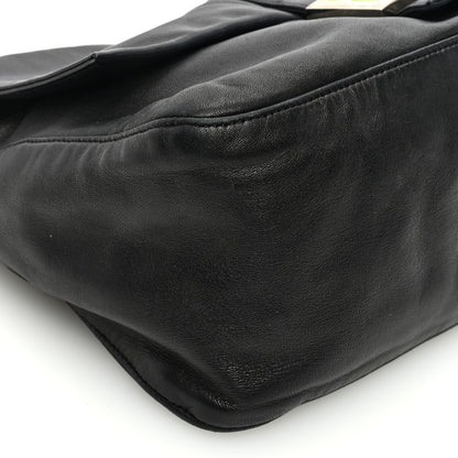 Fendi Calfskin Big Forever Mama Baguette Black 8 of 11