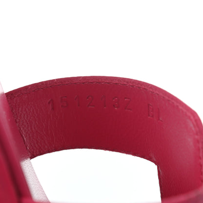 Hermes Epsom Oran Sandals 39 Rouge Azalee 8 of 8