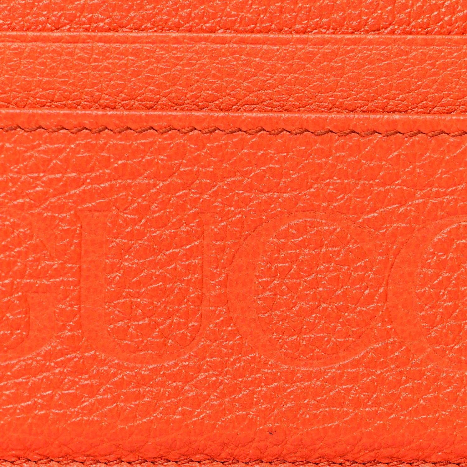 Gucci Calfskin Logo Card Holder Orange 7 of 8