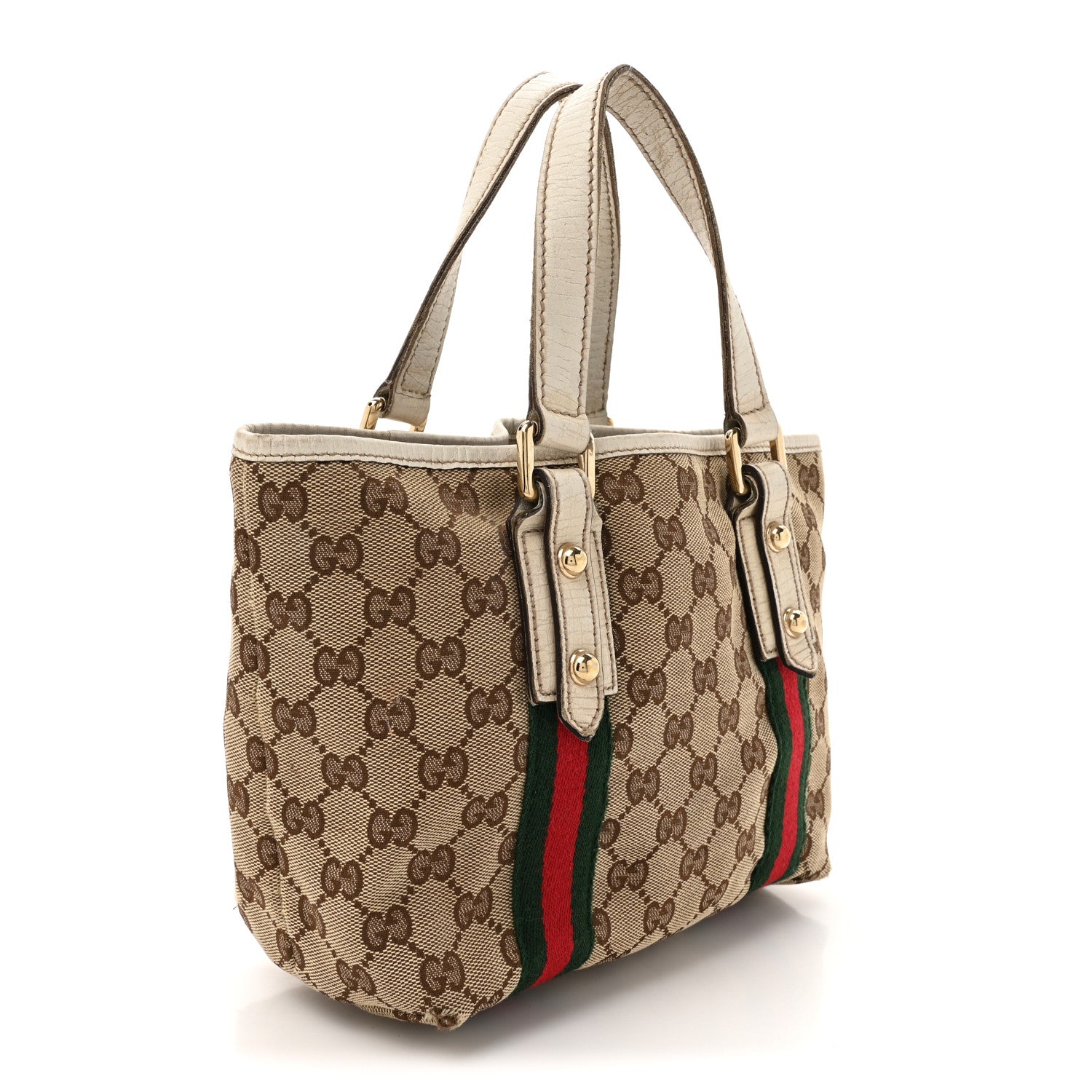 Gucci Monogram Small Jolicoeur Tote White 3 of 15