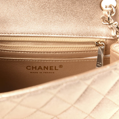 Chanel Metallic Lambskin Quilted Mini Square Flap Gold 6 of 10