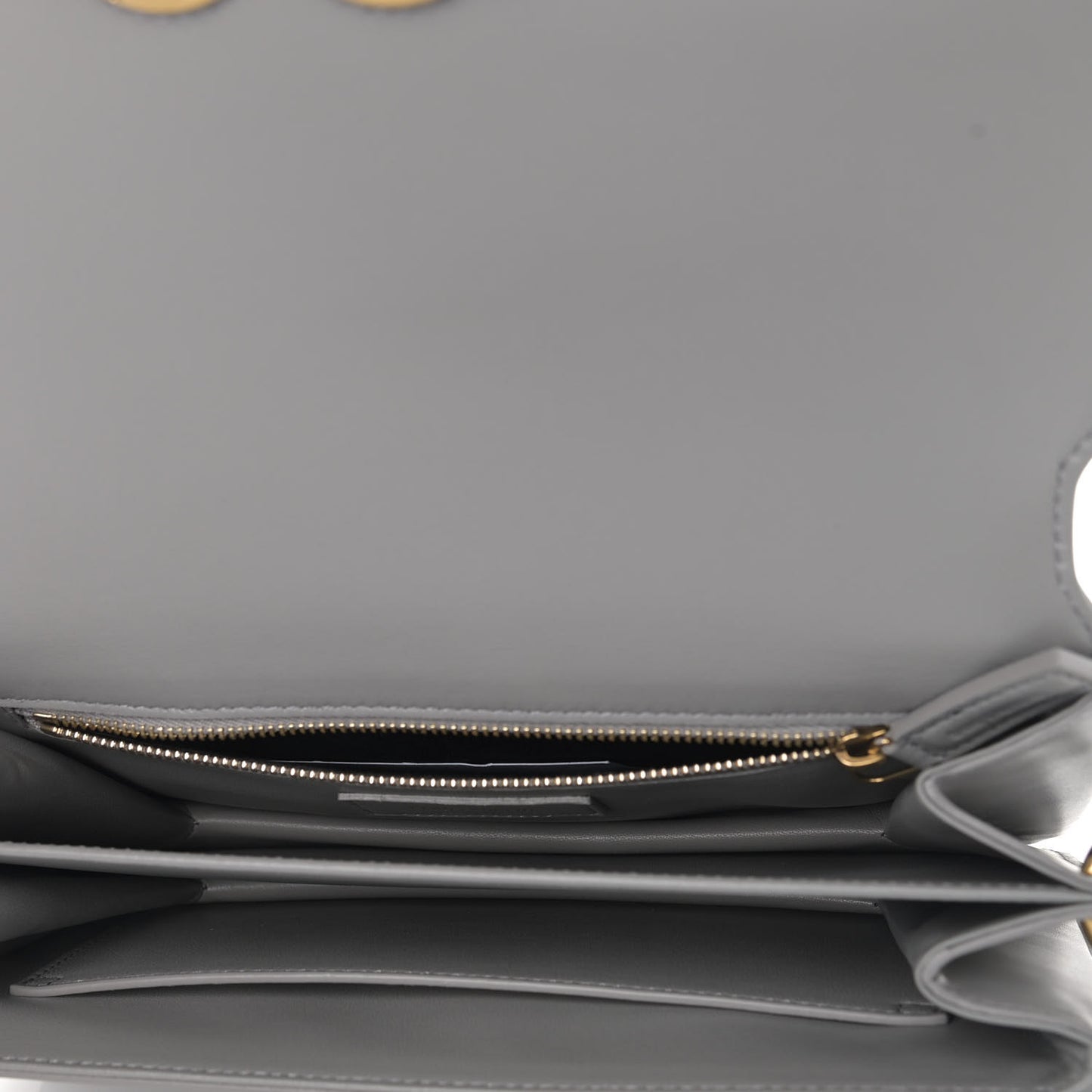 Smooth Calfskin Le Maillon Satchel Grey