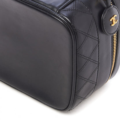 Chanel Lambskin Vanity Cosmetic Case Black 4 of 8