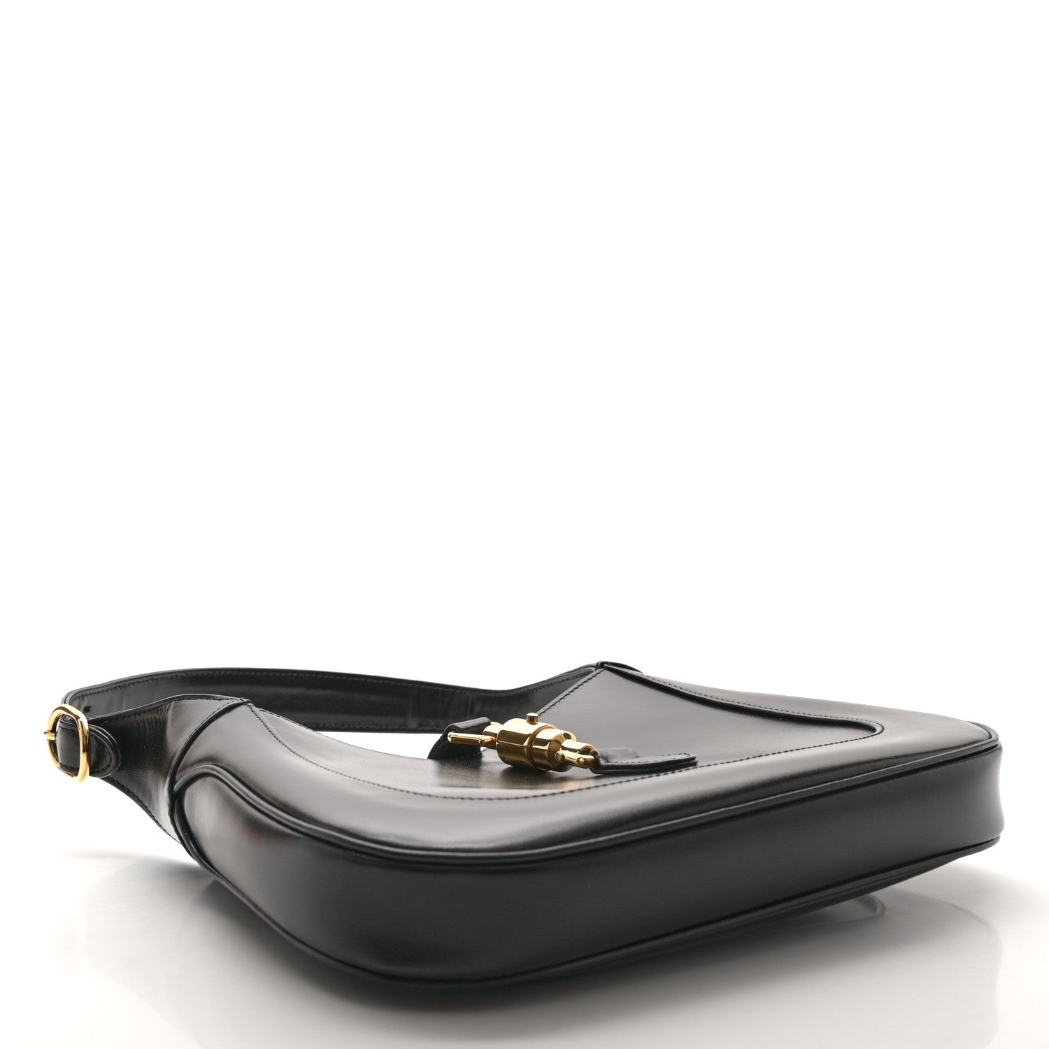 Gucci Boarded Dyana Lux Calfskin Small Jackie 1961 Hobo Black 4 of 13