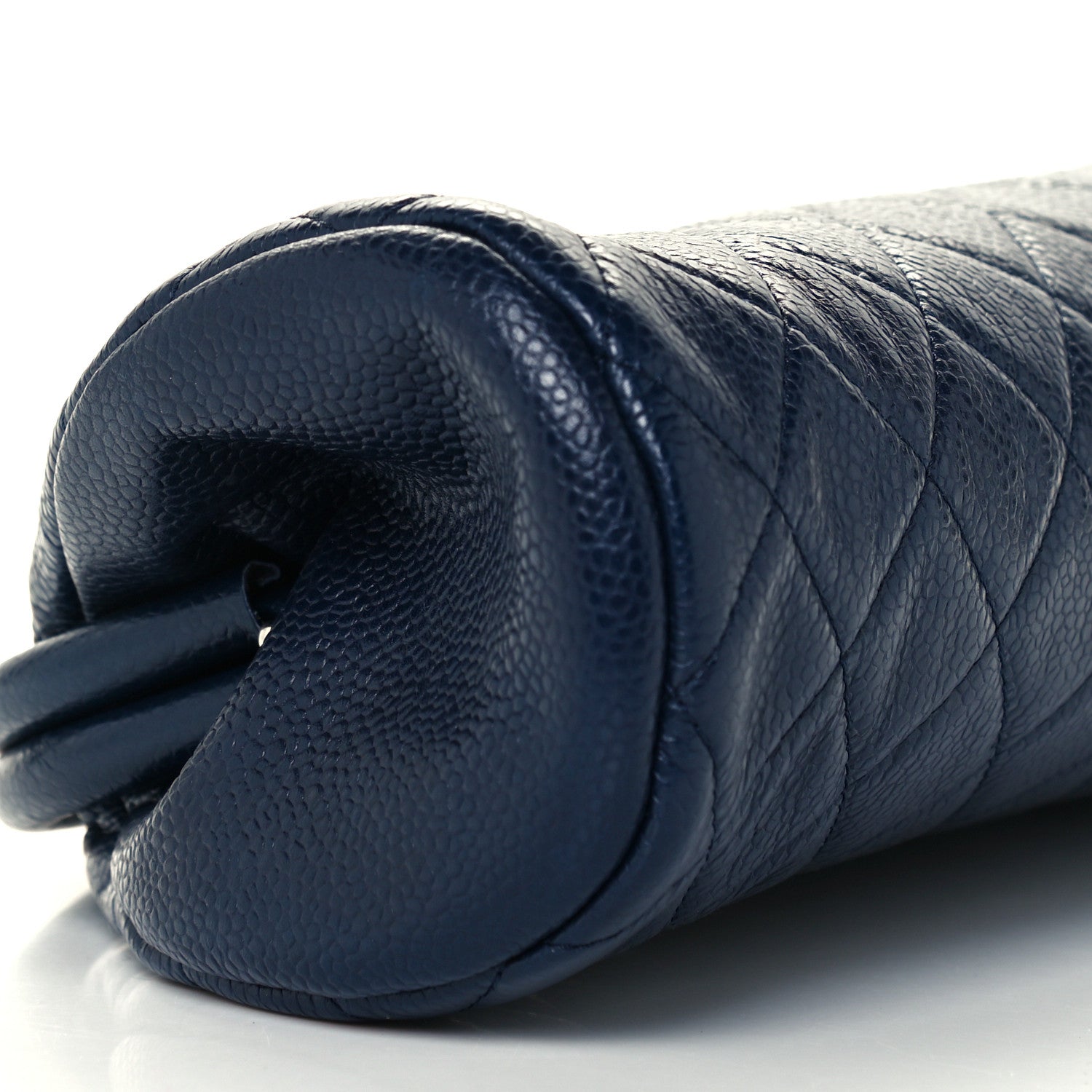 Chanel Caviar Quilted Timeless Clutch Dark Blue 9 of 11