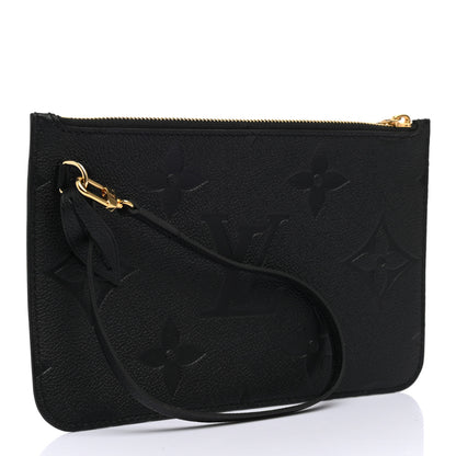 Louis Vuitton Empreinte Monogram Giant Neverfull MM Pochette Black 3 of 6