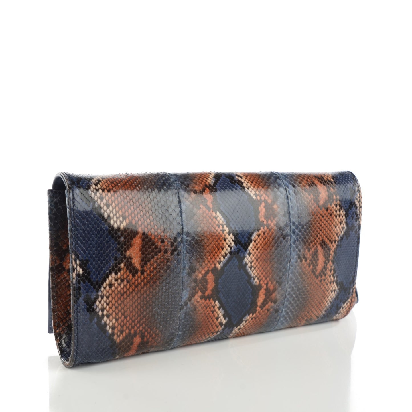 Python Medium Soho Clutch Blue Sienna