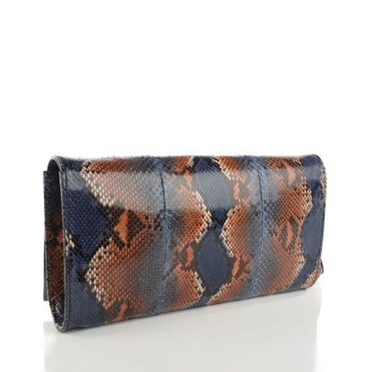 Gucci Python Medium Soho Clutch Blue Sienna 2 of 7