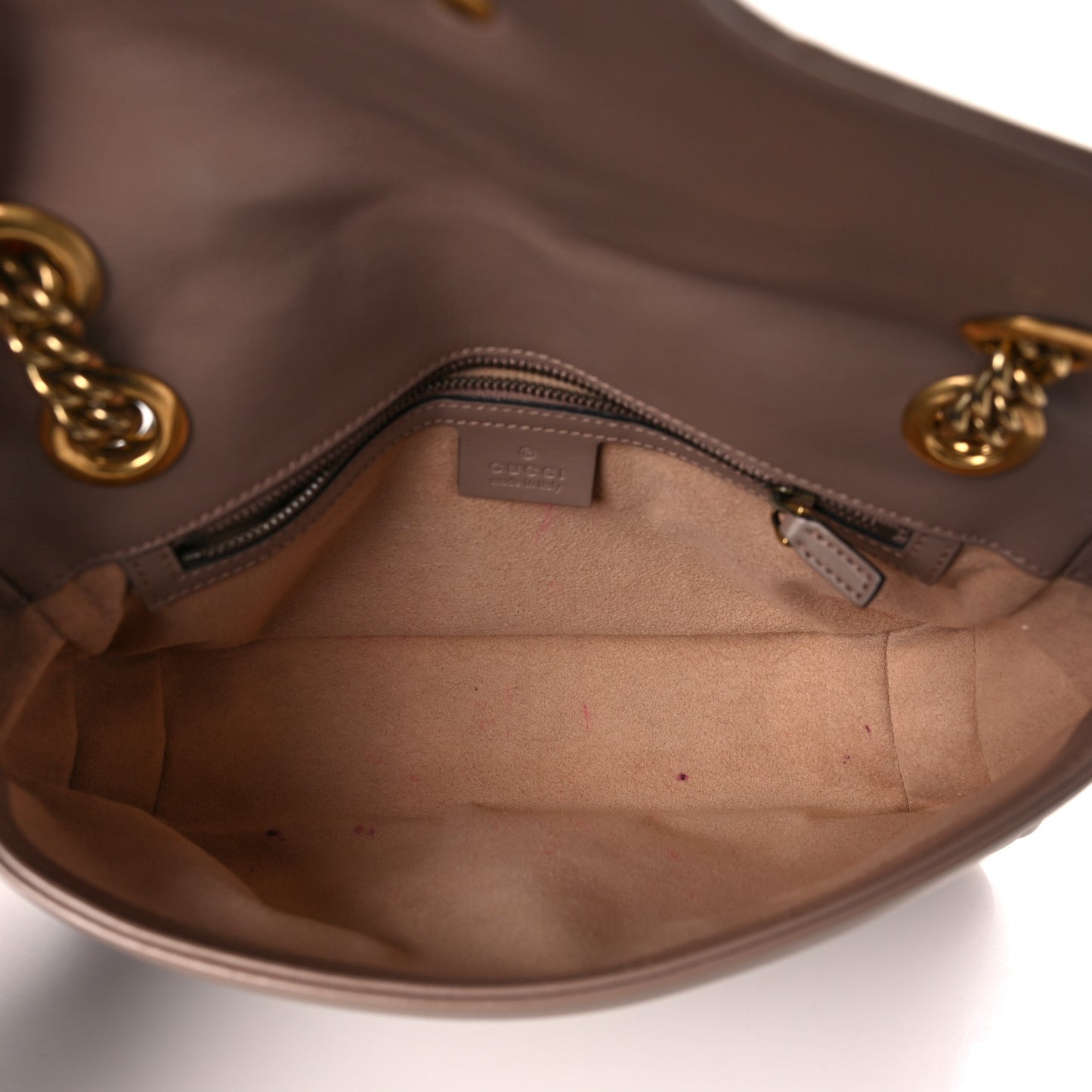 Calfskin Matelasse Small GG Marmont Shoulder Bag Porcelain Rose