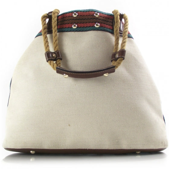 Canvas Rope Beach Bag