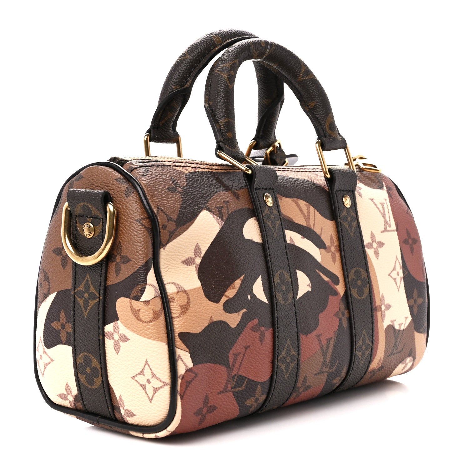 Louis Vuitton Monogram Portrait Keepall Bandouliere 25 Brown 3 of 11
