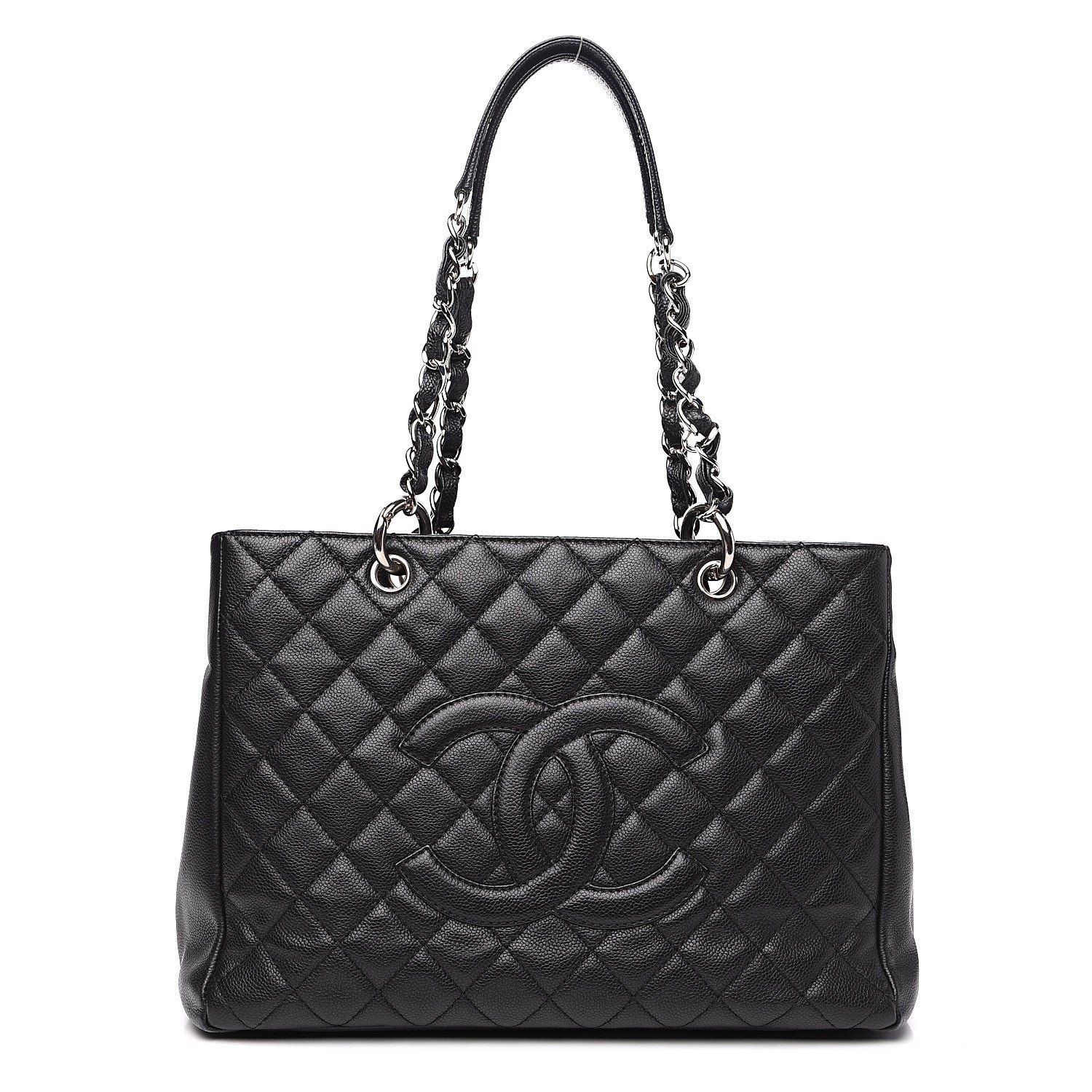 Chanel Caviar Quilted Grand Shopping Tote GST Black 1 of 15
