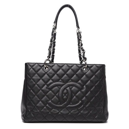 Chanel Caviar Quilted Grand Shopping Tote GST Black 1 of 15