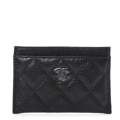Chanel Caviar Quilted Incognito Card Holder Black 1 of 8