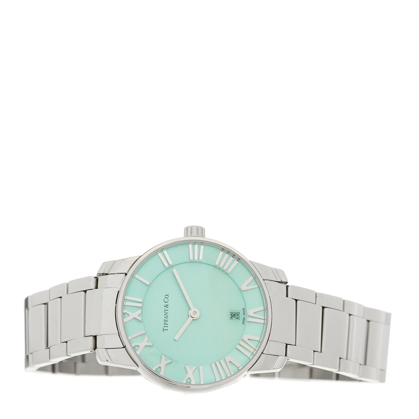 Stainless Steel 29mm Atlas 2-Hand Quartz Watch Tiffany Blue