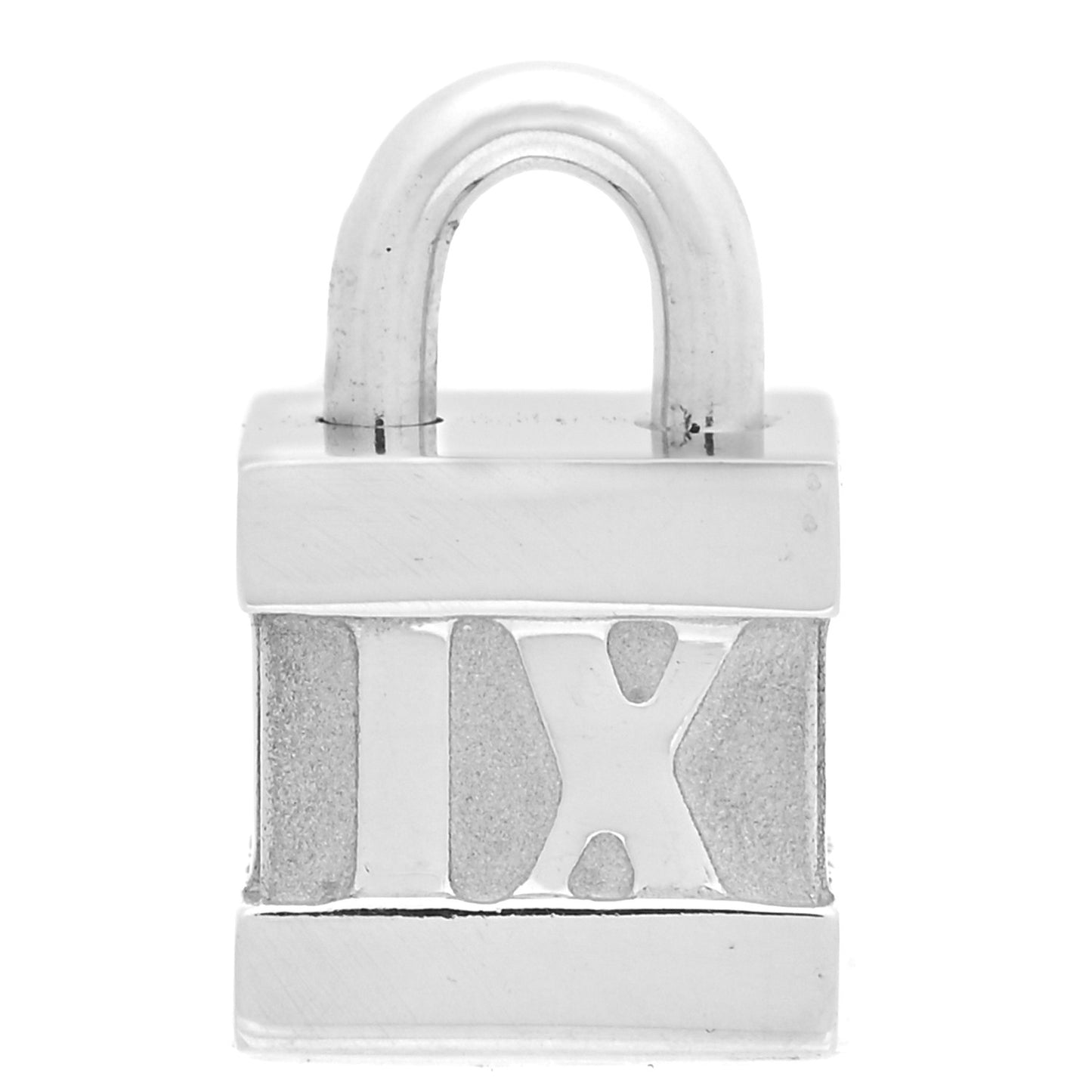 Sterling Silver Atlas Lock Charm
