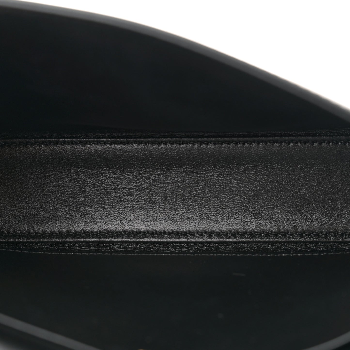 Shiny Calfskin Triomphe Shoulder Bag Black