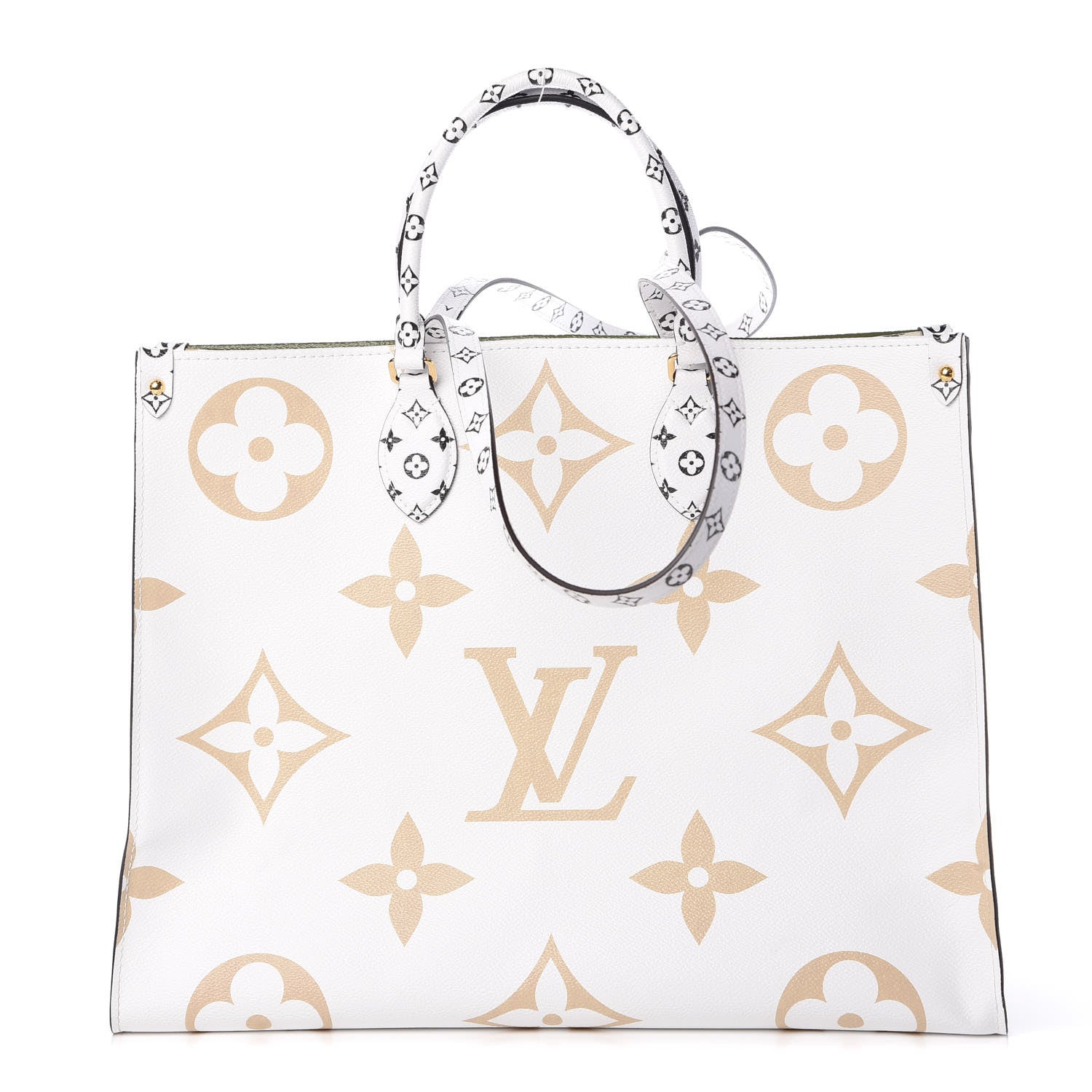 Louis Vuitton Monogram Giant Onthego GM Kaki Beige 4 of 12