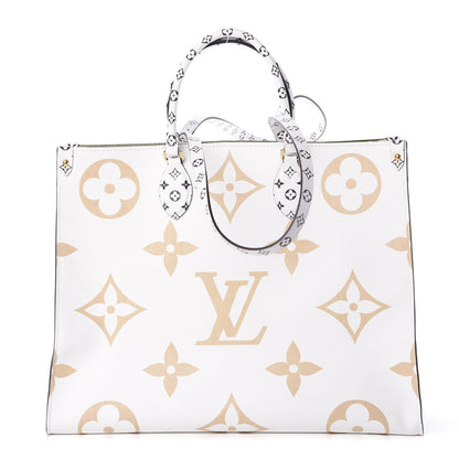 Louis Vuitton Monogram Giant Onthego GM Kaki Beige 4 of 12